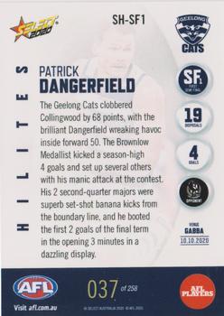 2020 Select AFL Hilites #SH-SF1 Patrick Dangerfield Back
